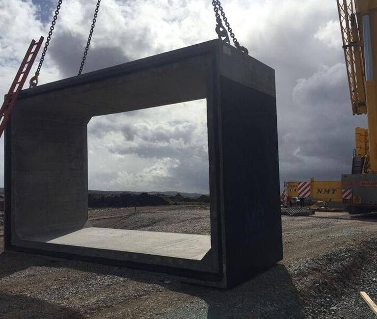Large box-culverts enable watercourse diversion